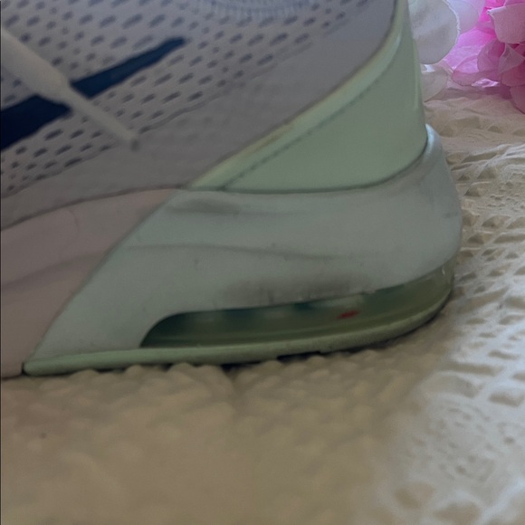 Nike Air Max Light Gray and Green Sneakers - Picture 5 of 13